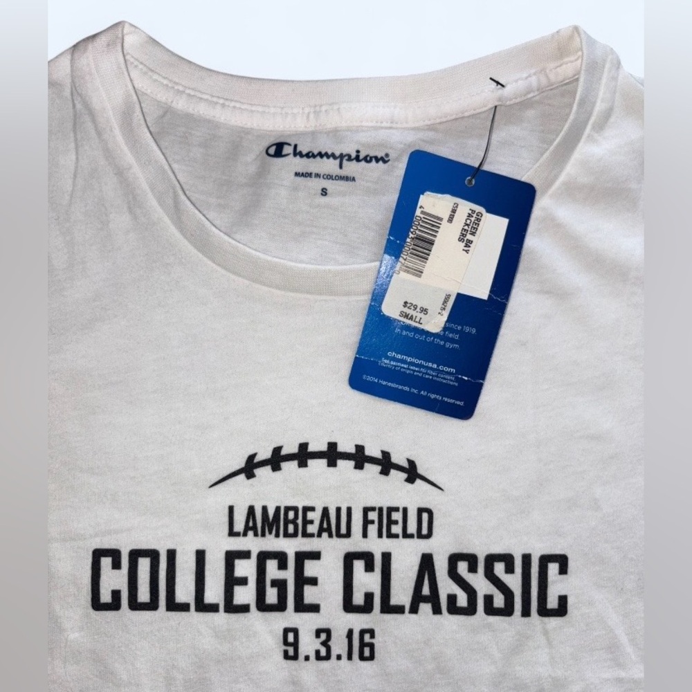 Champion Lambeau Field College Classic LSU vs Wisconsin Tee - NWT - Size Small - Picture 3 of 7